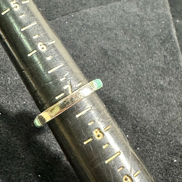 Vintage signed COACH Chalcedony Stone Ring - Picture 7 of 7